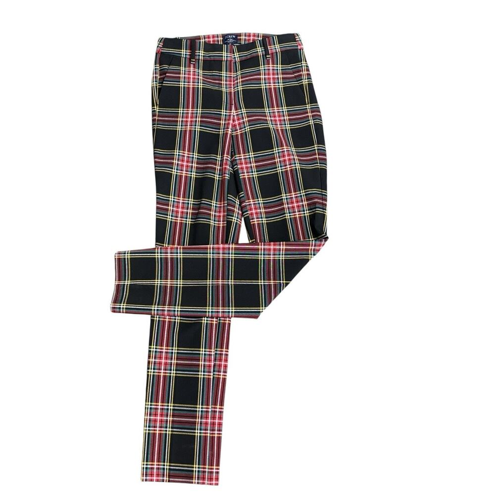 J Crew BC606 Sz‎ 0 NWOT Full-length Ruby Pant in Stewart Tartan Plaid Stretch - Picture 6 of 15